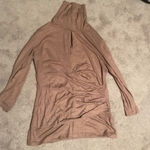 New York and Company gold keyhole blouse